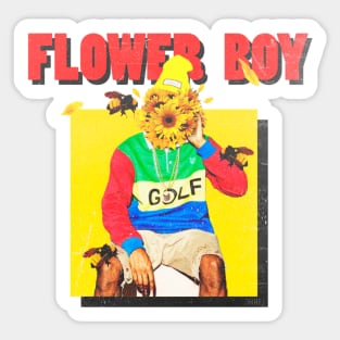 Flower Boy - with title Sticker